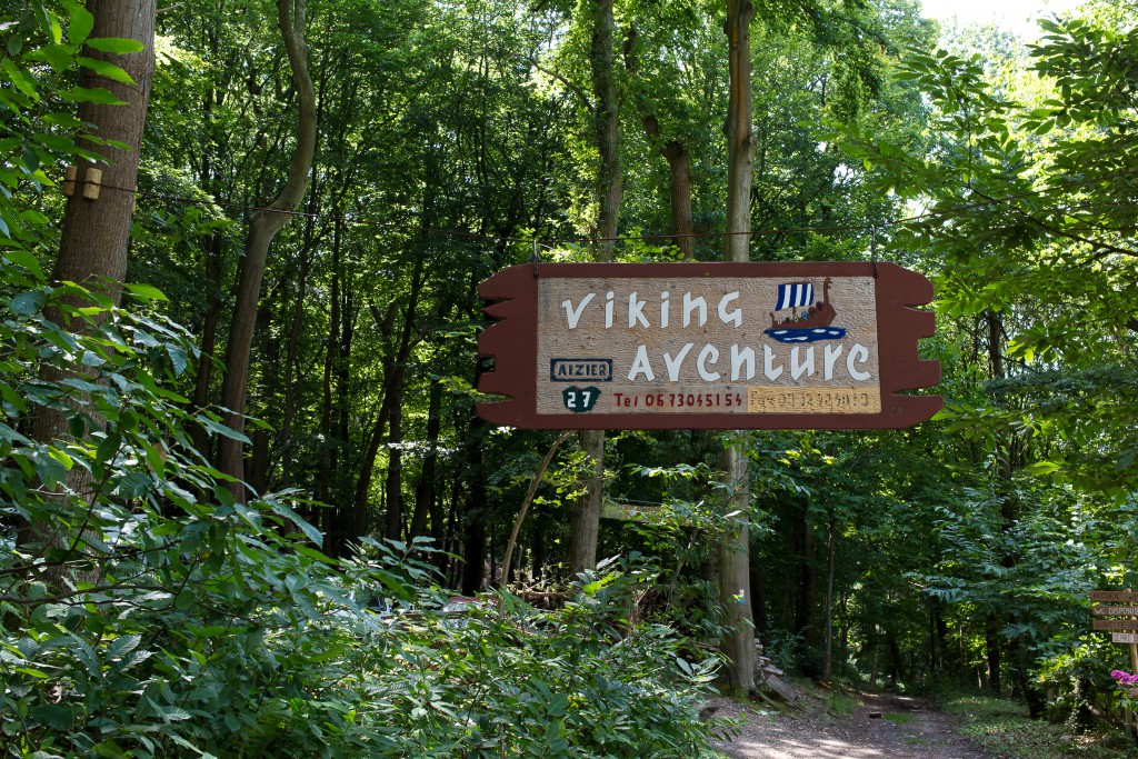 Panneau du Viking Aventure