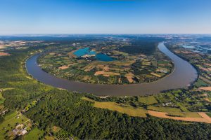 Vue exceptionnelle du panorama du gite de Barneville sur Seine ©J. HOUYVET