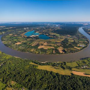 Panorama des méandres et boucles de la Seine vu du panorama du gite de Barneville sur Seine ©J. HOUYVET Vue exceptionnelle du panorama du gite de Barneville sur Seine ©J. HOUYVET