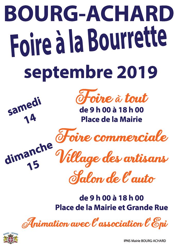Foire A La Bourette Bourg Achard 2022