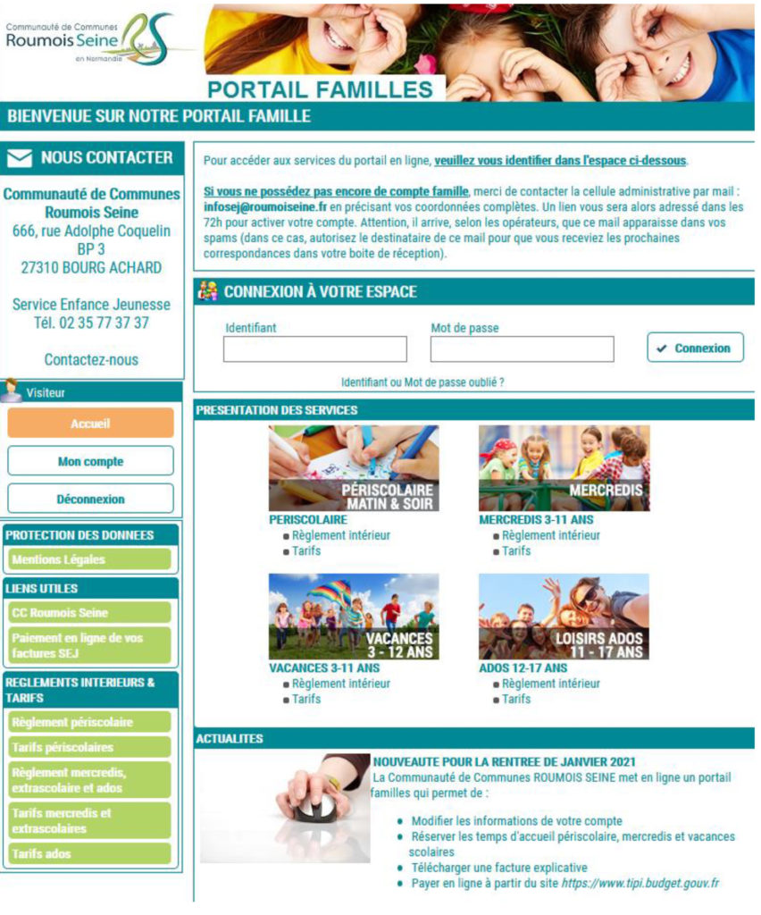 Portail famille 93310