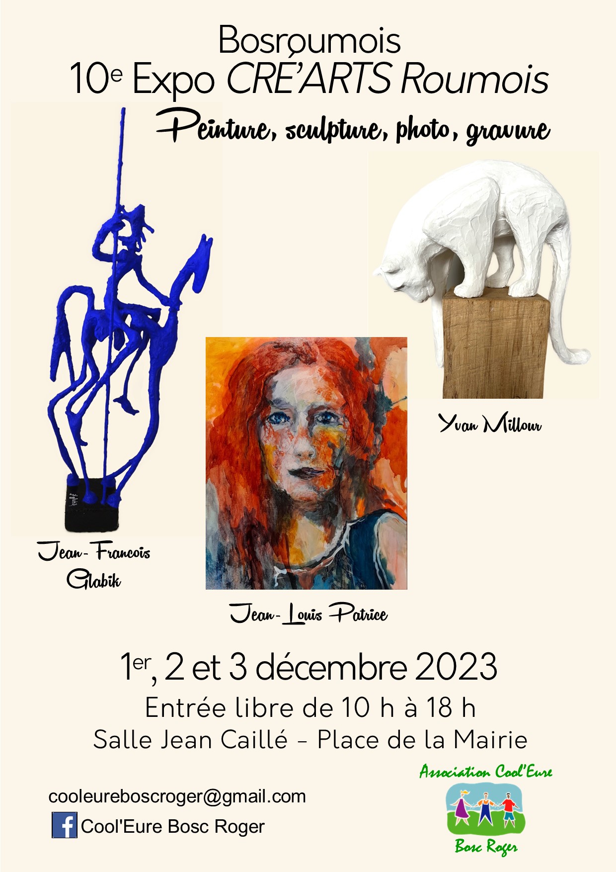 Affiche exposition Cré'Arts Roumois