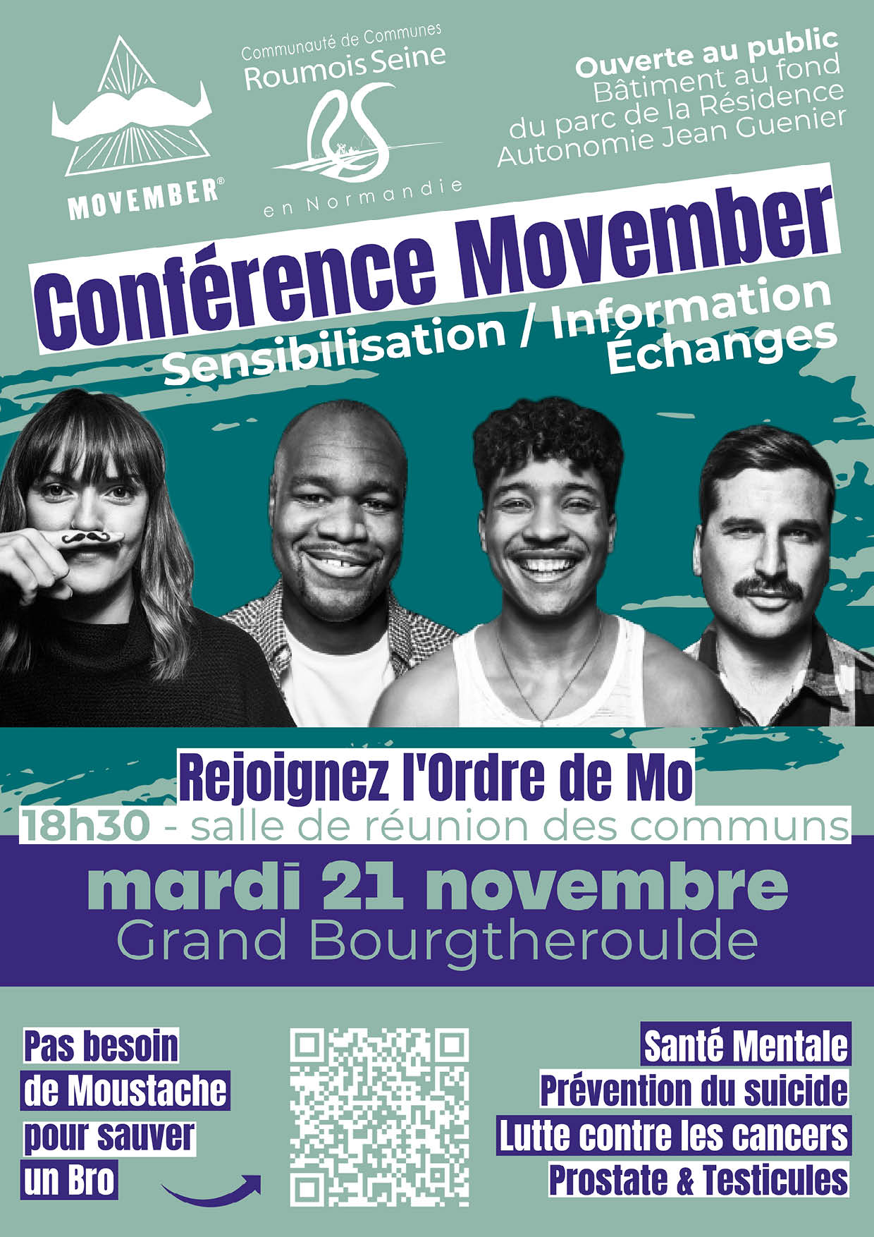 Affiche conférence Movember