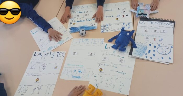 [Projet Harcèlement à laccueil de loisirs de Saint-Ouen-de-Thouberville]

Après 15 jours de vacances, nous avons repris le mercredi 23 avril 2025 nos activités.
😭📖Poursuite de la création de notre livre avec la réalisation de la deuxième page sur la tristesse. 
😊Nous nous sommes exprimés sur cette émotion afin de la comprendre et de lapaiser de façon ludique

Très bon moment de partage 
A la semaine prochaine 👋
Les enfants 😊